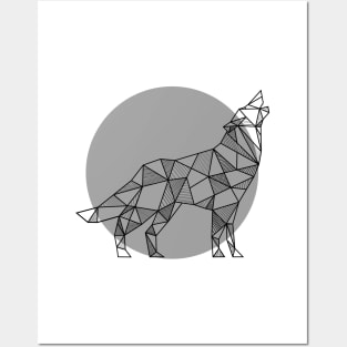 Wolf Geometric Posters and Art